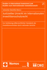 Buchcover Justizielles Unrecht im internationalen Investitionsschutzrecht
