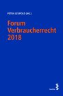 Buchcover Forum Verbraucherrecht 2018