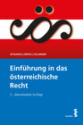 Buchcover Einführung in das österreichische Recht