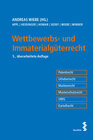 Buchcover Wettbewerbs- und Immaterialgüterrecht