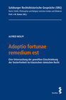 Buchcover Adoptio fortunae remedium est