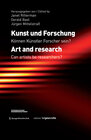Buchcover Kunst und Forschung. Art and research.