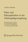 Buchcover Poker und Pokerspielsalons in der Glücksspielgesetzgebung