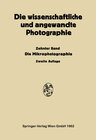 Buchcover Die wissenschaftliche und angewandte Photographie