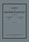 Buchcover Lexikon der Ernährungskunde