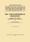 Buchcover Die Paravertebrale Injektion