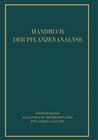 Buchcover Allgemeine Methoden der Pflanzenanalyse