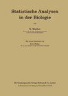Buchcover Statistische Analysen in der Biologie