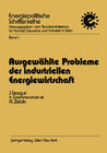 Buchcover Ausgewählte Probleme der industriellen Energiewirtschaft