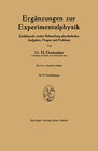 Buchcover Ergänzungen zur Experimentalphysik