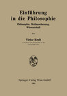 Buchcover Einführung in die Philosophie