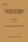 Buchcover Petrochemische Untersuchungen an „Quarzphylliten“ der Waldheimat bei Krieglach (Steiermark)