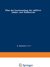 Buchcover Über den Zusammenhang der additiven Inhalts- und Maßtheorien