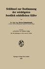 Buchcover Schlüssel zur Bestimmung der wichtigsten forstlich schädlichen Käfer