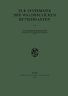 Buchcover Zur Systematik der Waldbaulichen Betriebsarten