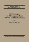 Buchcover Untersuchungen von Fahrzeuggeneratoren bei Weich- und Hartholzbetrieb