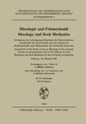 Buchcover Rheologie und Felsmechanik / Rheology and Rock Mechanics