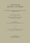 Buchcover Catalogus Faunae Austriae