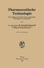 Buchcover Pharmazeutische Technologie