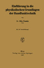 Buchcover Einführung in die physikalischen Grundlagen der Rundfunktechnik