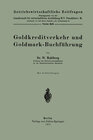 Buchcover Goldkreditverkehr und Goldmark-Buchführung
