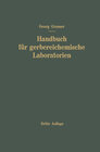 Buchcover Handbuch für Gerbereichemische Laboratorien