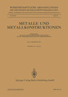 Buchcover Metalle und Metallkonstruktionen