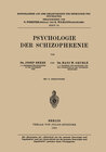 Buchcover Psychologie der Schizophrenie