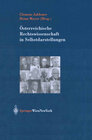 Buchcover Österreichische Rechtswissenschaft in Selbstdarstellungen