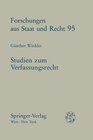 Buchcover Studien zum Verfassungsrecht