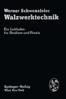 Buchcover Walzwerktechnik