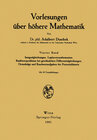 Buchcover Vorlesungen über höhere Mathematik