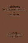 Buchcover Vorlesungen über höhere Mathematik