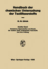 Buchcover Handbuch der chemischen Untersuchung der Textilfaserstoffe