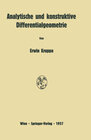 Buchcover Analytische und konstruktive Differentialgeometrie