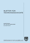 Buchcover Blätter für Technikgeschichte