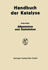 Buchcover Allgemeines und Gaskatalyse