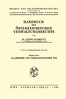 Buchcover Handbuch des Österreichischen Verwaltungsrechts