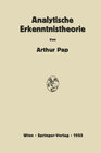 Buchcover Analytische Erkenntnistheorie