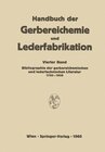 Buchcover Bibliographie der gerbereichemischen und ledertechnischen Literatur 1700–1956