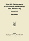 Buchcover Proceedings of the First Lunar International Laboratory (LIL) Symposium Research in Geosciences and Astronomy