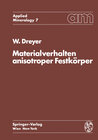 Buchcover Materialverhalten anisotroper Festkörper