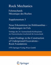 Buchcover Neue Erkenntnisse im Hohlraumbau — Fundierungen im Fels / Latest Findings in the Construction of Underground Excavations