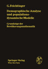 Buchcover Demographische Analyse und populationsdynamische Modelle