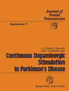 Buchcover Continuous Dopaminergic Stimulation in Parkinson’s Disease