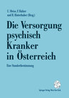 Buchcover Die Versorgung psychisch Kranker in Österreich