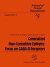 Buchcover Generalized Non-Convulsive Epilepsy: Focus on GABA-B Receptors