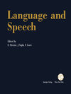 Buchcover Language and Speech