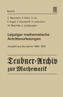 Buchcover Leipziger mathematische Antrittsvorlesungen