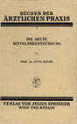 Buchcover Die Akute Mittelohrentzündung